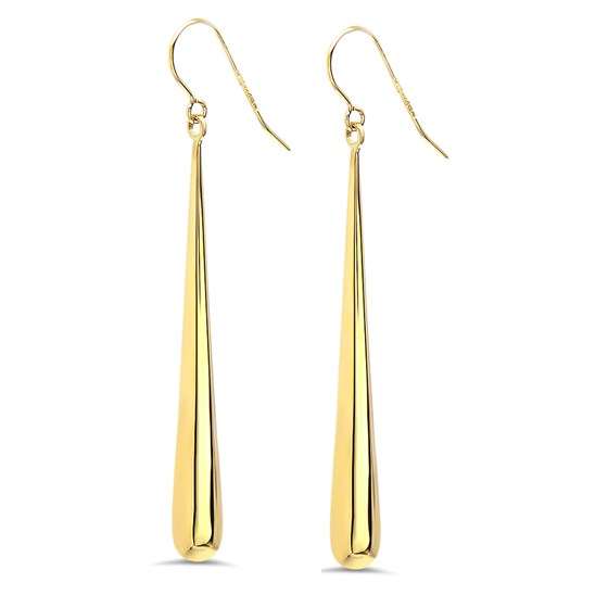 14k Gold Polished Shepherd Hook Drop Earrings 14k Gold Polished Shepherd Hook Drop Earrings